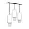 Umbra White & Black Triflora Hanging Planter Set